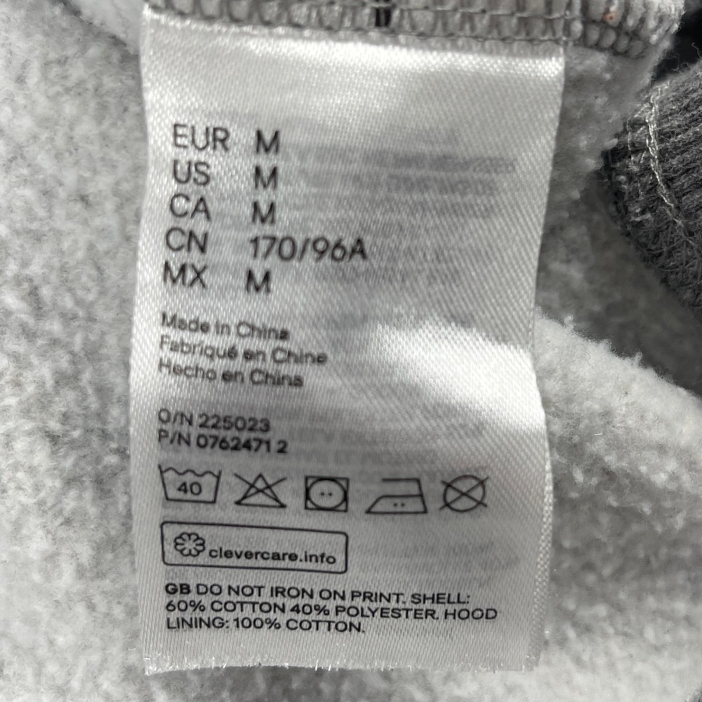 Harvard University H&M Mens Medium Gray Pullover Hoodie Graphic Sweatshirt - Picture 7 of 8